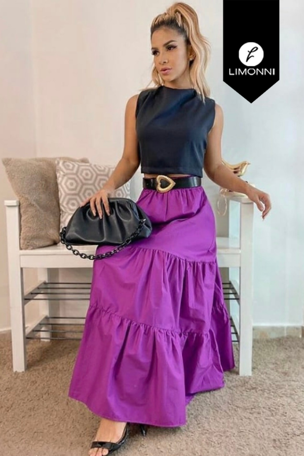 Faldas para mujer Limonni Visionary LI3312 Largos elegantes